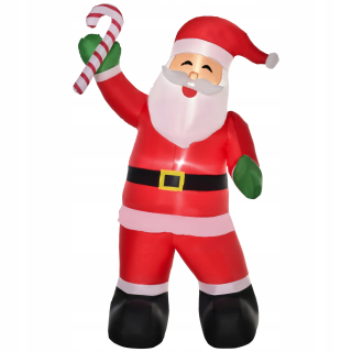 Vonkajšie vianočné osvetlenie - Homcom Santa Claus za 10 svetiel